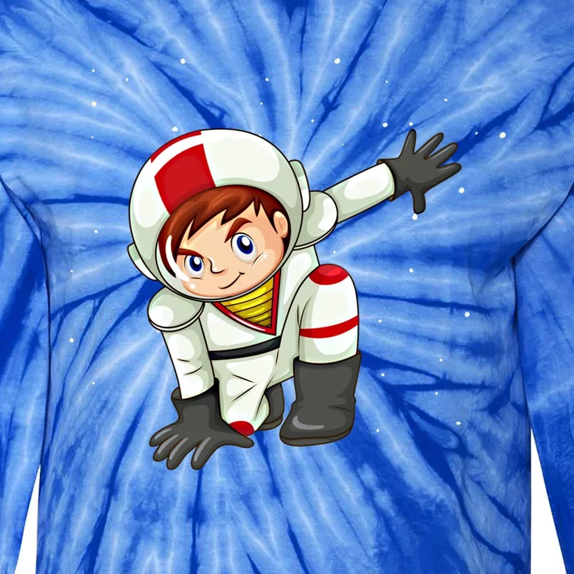 Cool Space Astronaut In Space Anime Cartoon Graphic Gift Tie-Dye Long Sleeve Shirt