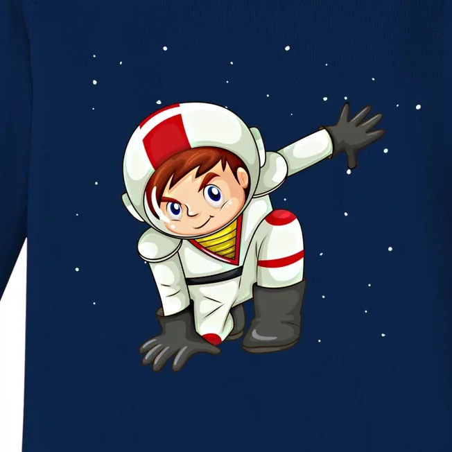 Cool Space Astronaut In Space Anime Cartoon Graphic Gift Baby Long Sleeve Bodysuit