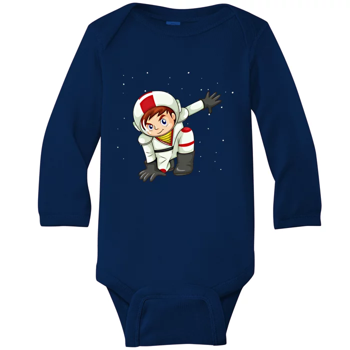 Cool Space Astronaut In Space Anime Cartoon Graphic Gift Baby Long Sleeve Bodysuit