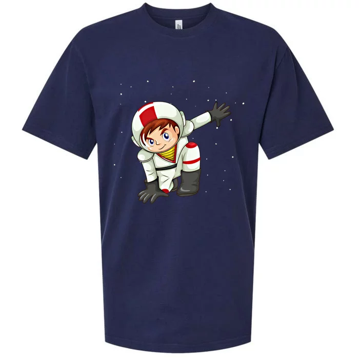 Cool Space Astronaut In Space Anime Cartoon Graphic Gift Sueded Cloud Jersey T-Shirt