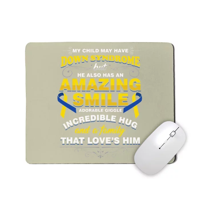 Childdown Syndrome, Autism, Awareness, Family Support Mousepad