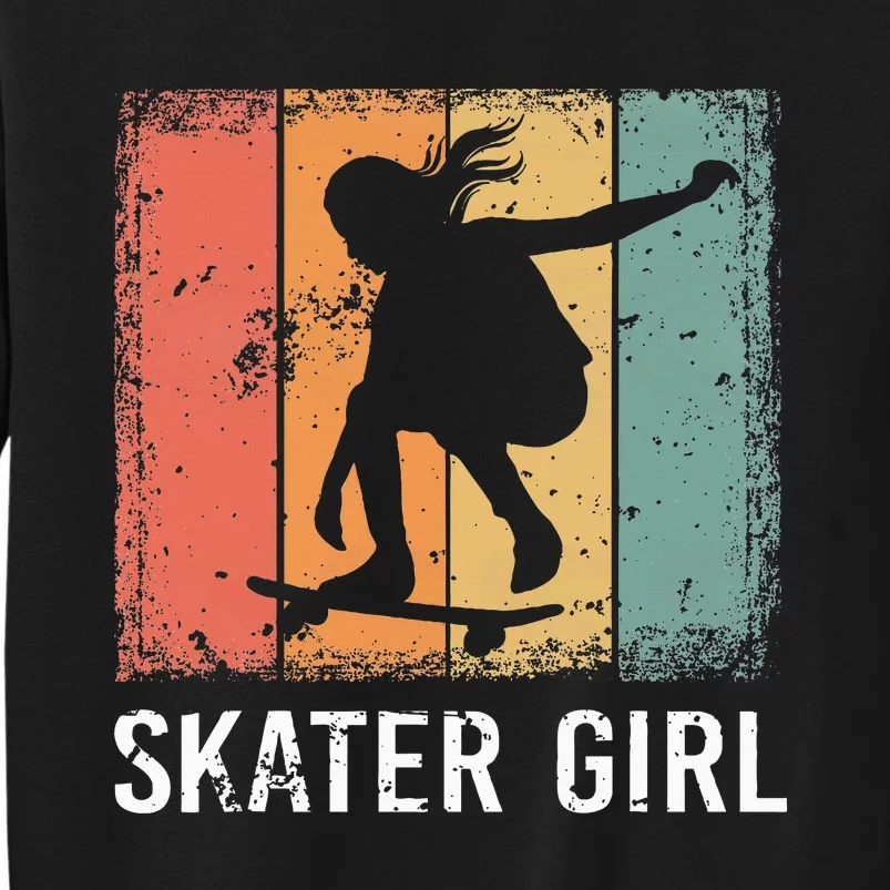 Cool Skater Art Women Skateboarding Skateboard Skating Sweatshirt