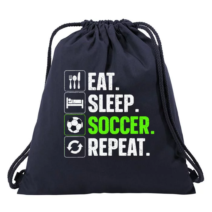 Cool Soccer Art Team Sport Soccer Player Drawstring Bag