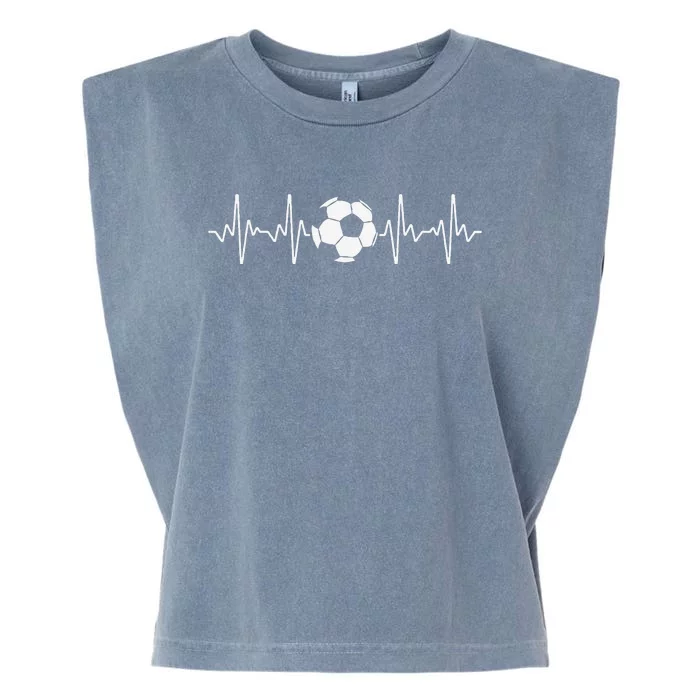 Cool Soccer Art Soccer Lover Goalie Football Garment-Dyed Women's Muscle Tee