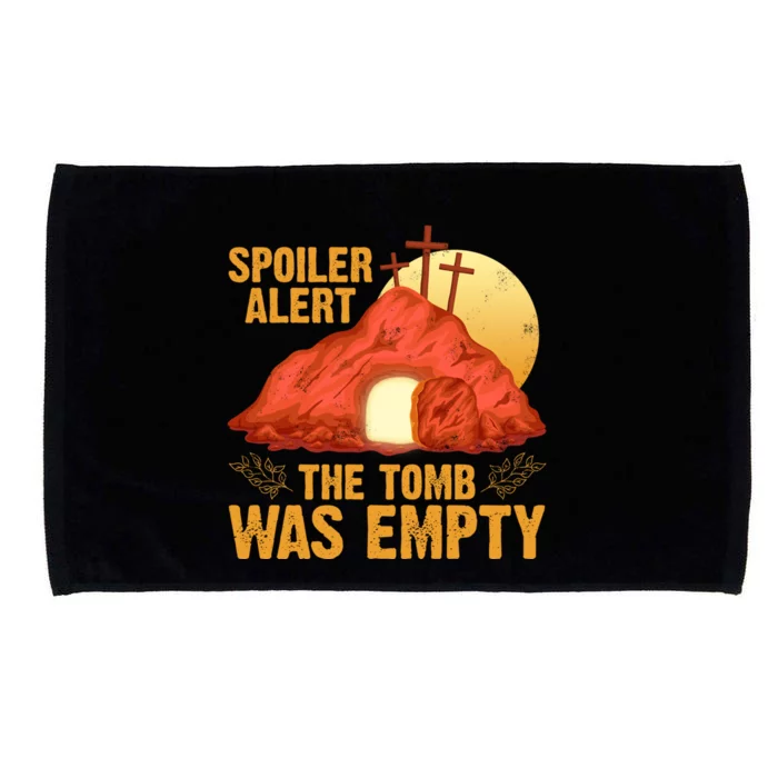 Christian Spoiler Alert Tomb Was Empty Easter Gift Microfiber Hand Towel