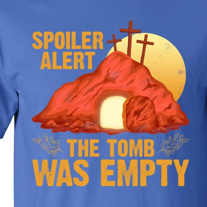 Christian Spoiler Alert Tomb Was Empty Easter Gift Tall T-Shirt