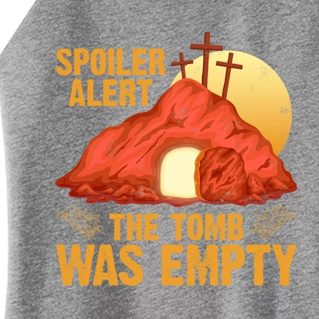 Christian Spoiler Alert Tomb Was Empty Easter Gift Women’s Perfect Tri Rocker Tank