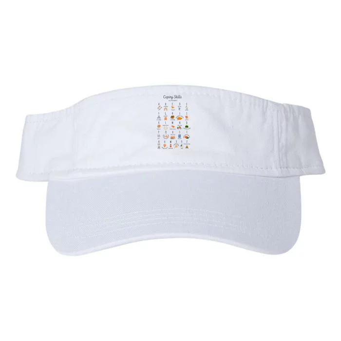 Coping Skills Alphabet Mental Health Awareness Valucap Bio-Washed Visor