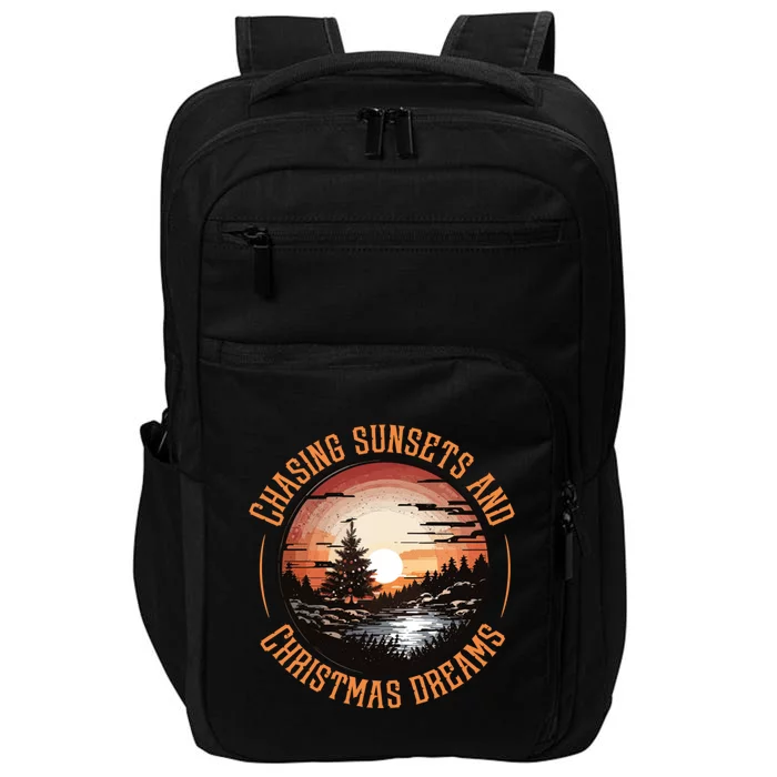 Chasing Sunsets And Christmas Dreams Impact Tech Backpack