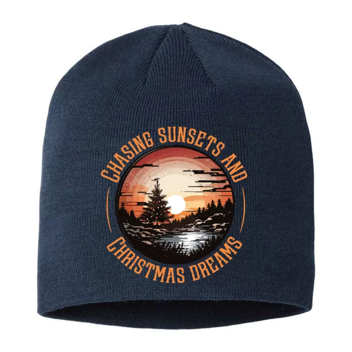 Chasing Sunsets And Christmas Dreams 8 1/2in Sustainable Knit Beanie