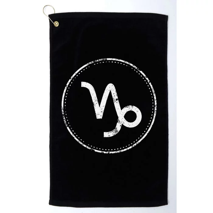 Capricorn Sign – Astrology Zodiac Platinum Collection Golf Towel