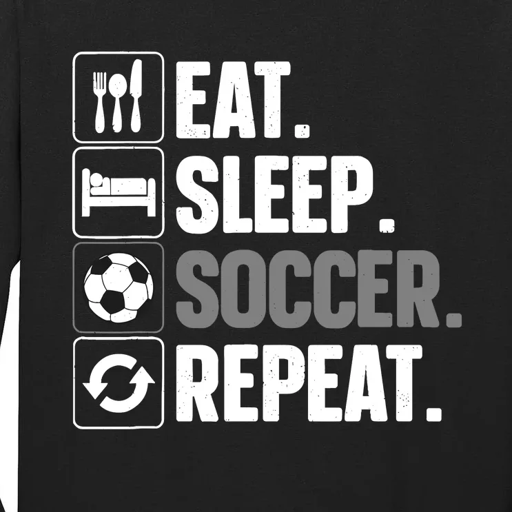 Cool Soccer Art For Team Sport Soccer Player Tall Long Sleeve T-Shirt