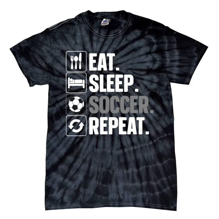 Cool Soccer Art For Team Sport Soccer Player Tie-Dye T-Shirt