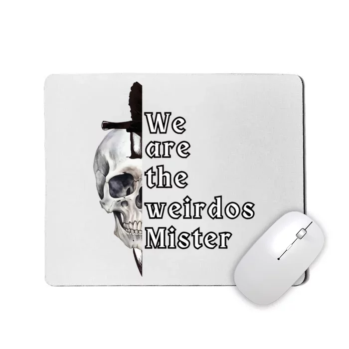 Creepy Skull And Dagger Halloween Trick Or Treat Holiday Mousepad