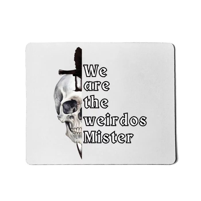 Creepy Skull And Dagger Halloween Trick Or Treat Holiday Mousepad