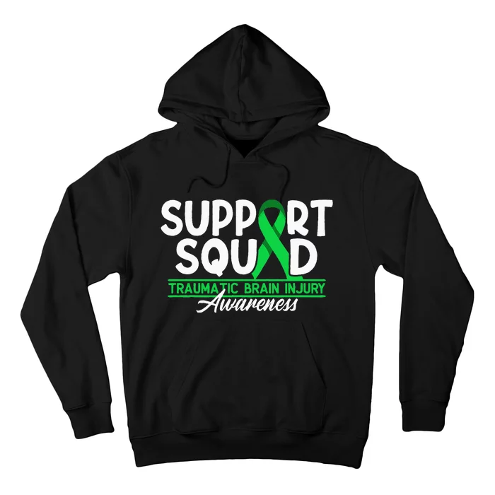 Cancer Support Awareness Squad I TBI Traumatic Brain Injury Hoodie