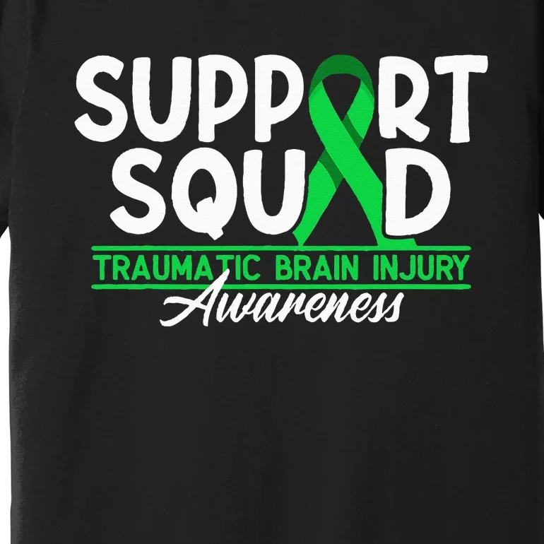 Cancer Support Awareness Squad I TBI Traumatic Brain Injury Premium T-Shirt