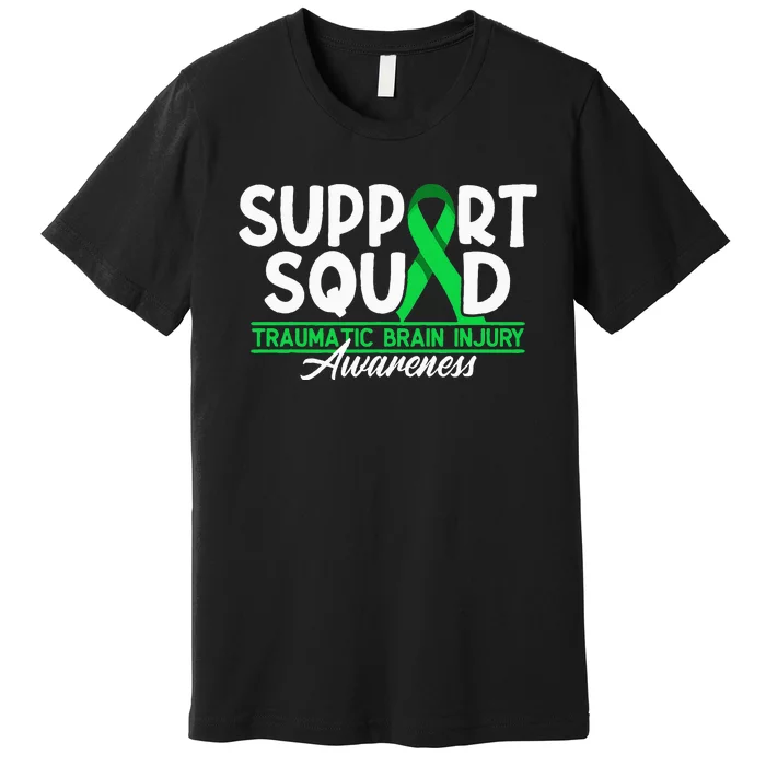 Cancer Support Awareness Squad I TBI Traumatic Brain Injury Premium T-Shirt