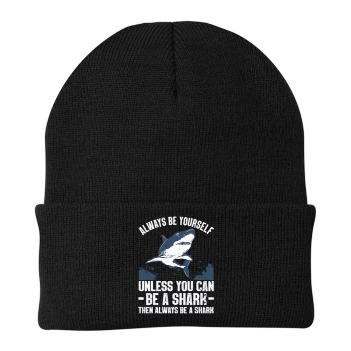 Cool Shark Art For Megalodon Sharks Biology Ocean Knit Cap Winter Beanie