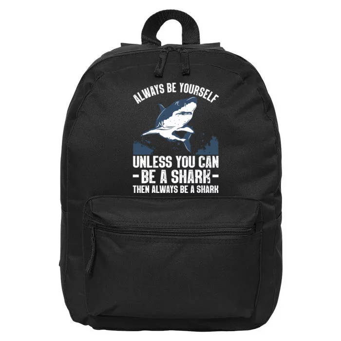 Cool Shark Art For Megalodon Sharks Biology Ocean 16 in Basic Backpack