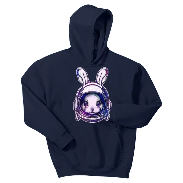 Cute Space Astronaut Bunny Rabbit Kids Hoodie