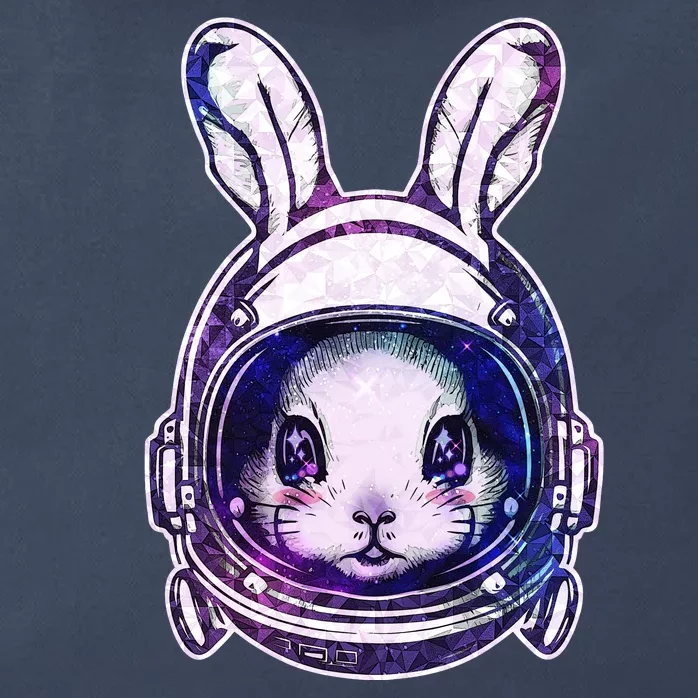 Cute Space Astronaut Bunny Rabbit Zip Tote Bag