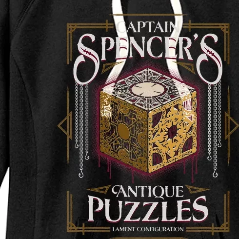 Captain SpencerS Antique Puzzles Horror Puzzle Box Women's Fleece Hoodie