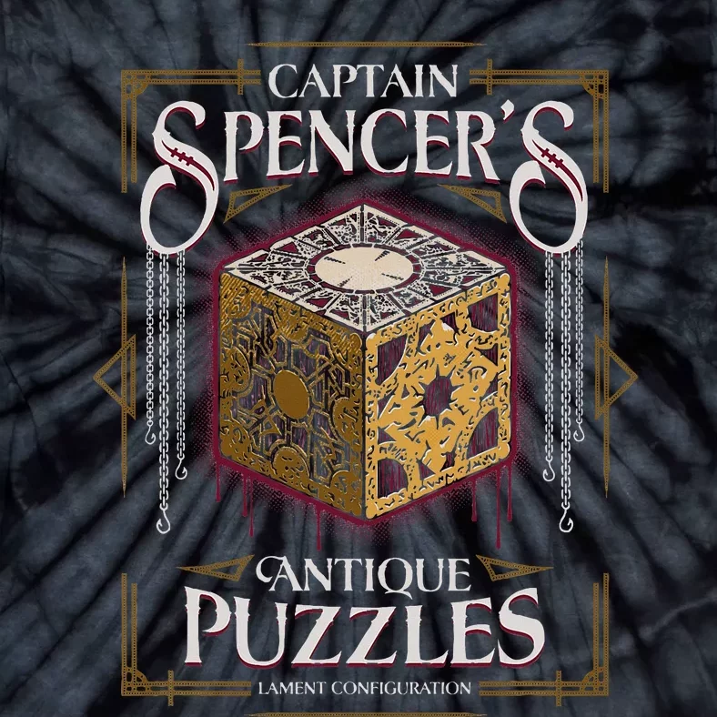 Captain SpencerS Antique Puzzles Horror Puzzle Box Tie-Dye T-Shirt