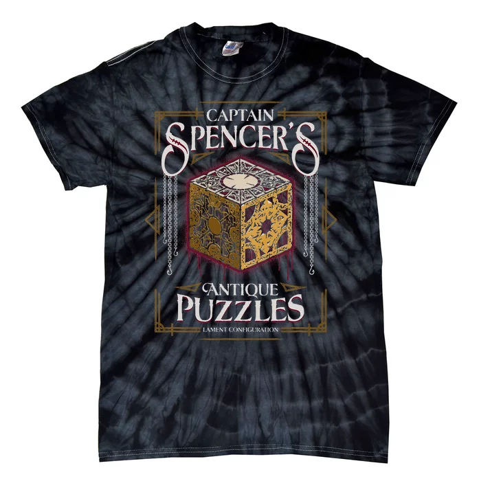 Captain SpencerS Antique Puzzles Horror Puzzle Box Tie-Dye T-Shirt