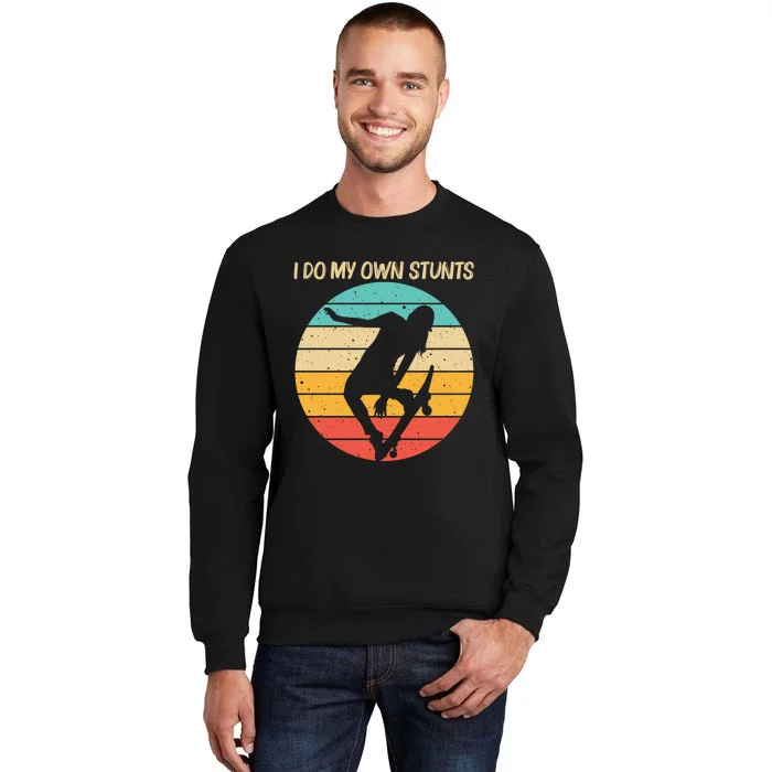 Cute Skateboarding Art For Skateboard Skateboarder Tall Sweatshirt