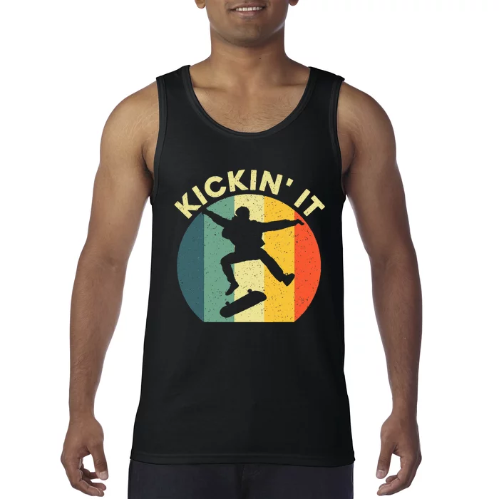 Cool Skateboarding Art Skateboarder Skateboard Tank Top