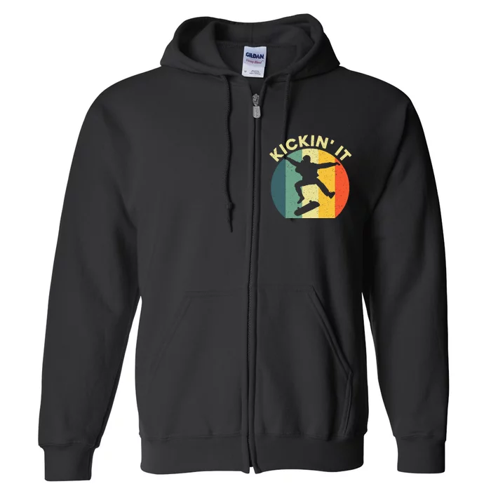 Cool Skateboarding Art Skateboarder Skateboard Full Zip Hoodie