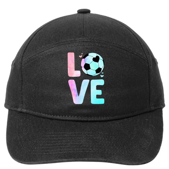 Cool Soccer Art For Themed Soccer Player 7-Panel Snapback Hat