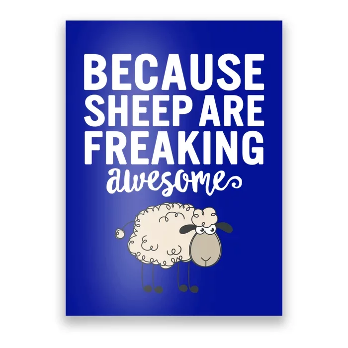 Cute Sheep Art Sheep Are Awesome Lover Sheep Mom Cute Gift Poster