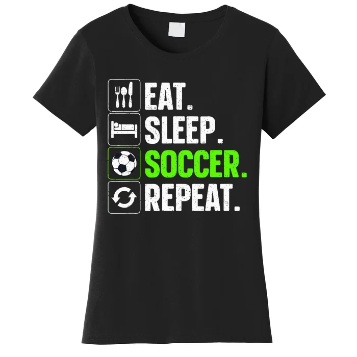 Cool Soccer Art Team Sport Soccer Player Women's T-Shirt