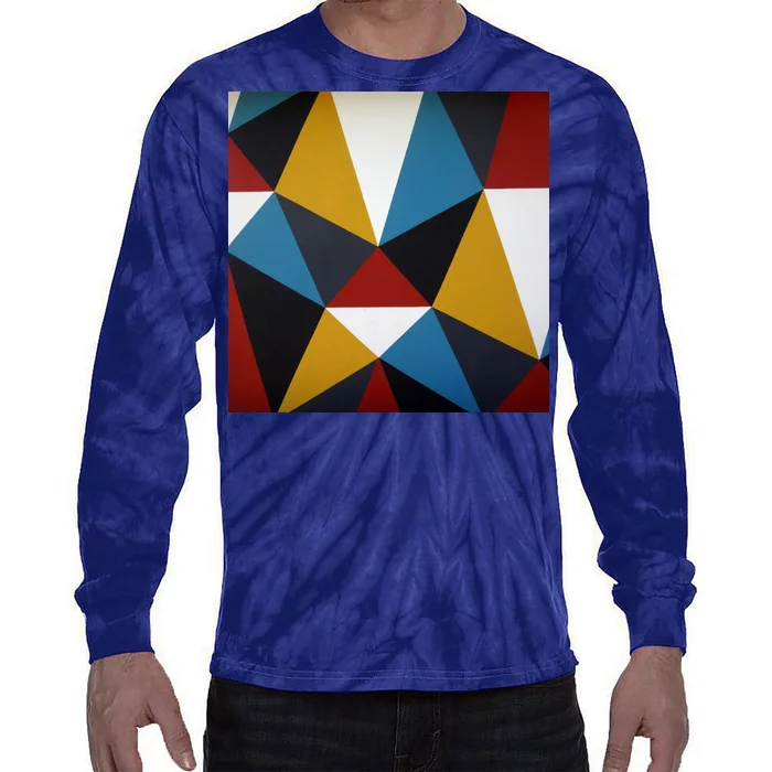 Cool Shape Abstract Singleton Iterator Tie-Dye Long Sleeve Shirt