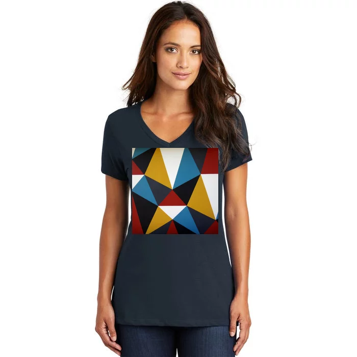 Cool Shape Abstract Singleton Iterator Women's V-Neck T-Shirt