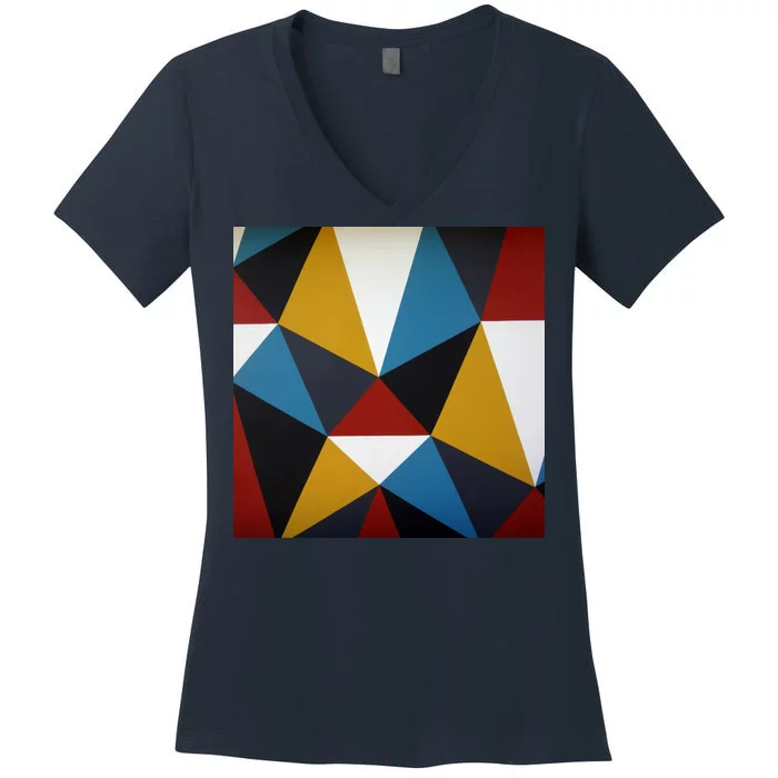 Cool Shape Abstract Singleton Iterator Women's V-Neck T-Shirt