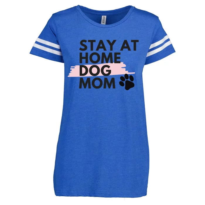 Cute Stay At Home Fur Dog Mom Life Fur Dog Mama Cool Gift Cool Gift Enza Ladies Jersey Football T-Shirt