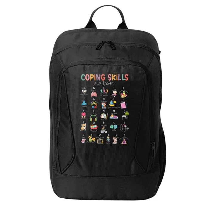 Coping Skills Alphabet School Counselor Psychologist Social City Backpack