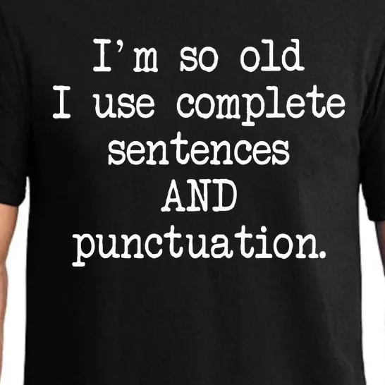 Complete Sentences And Punctuation Grammar Pajama Set