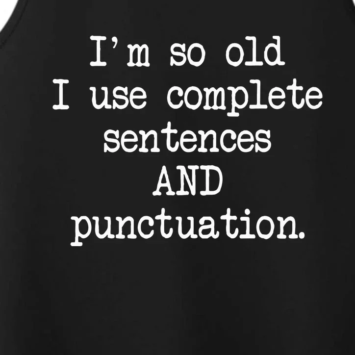 Complete Sentences And Punctuation Grammar Performance Tank