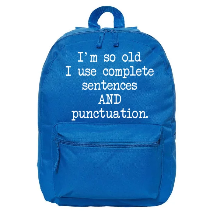 Complete Sentences And Punctuation Grammar 16 in Basic Backpack