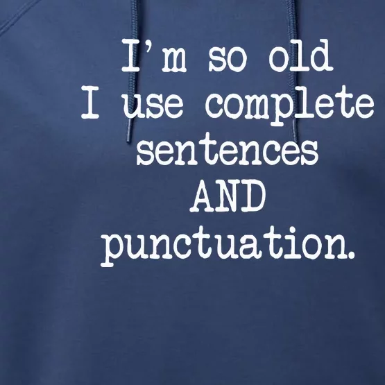 Complete Sentences And Punctuation Grammar Performance Fleece Hoodie