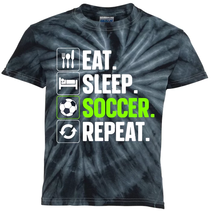 Cool Soccer Art For Team Sport Soccer Player Gift Kids Tie-Dye T-Shirt