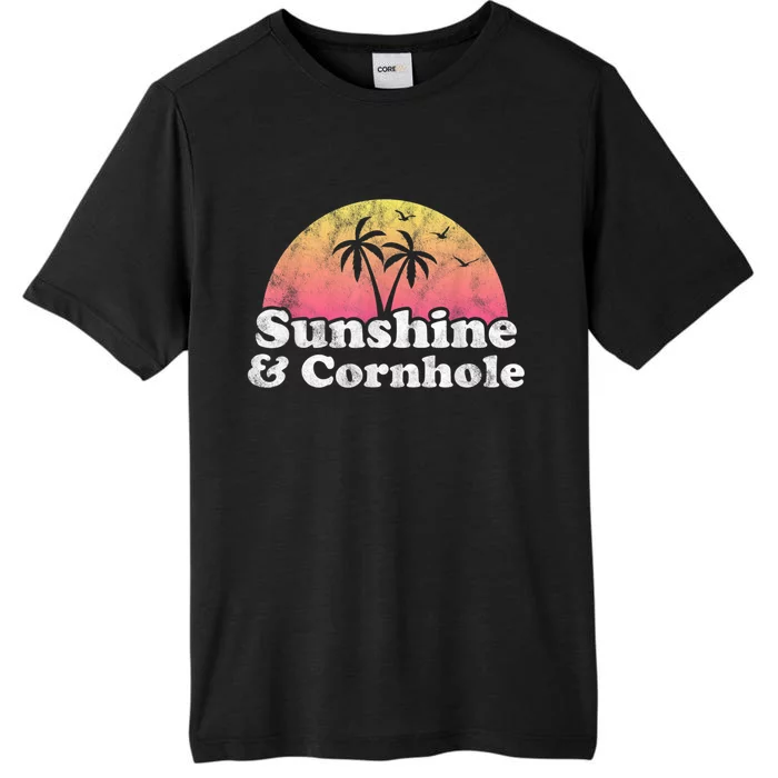 Cornhole Sunshine And Cornhole ChromaSoft Performance T-Shirt