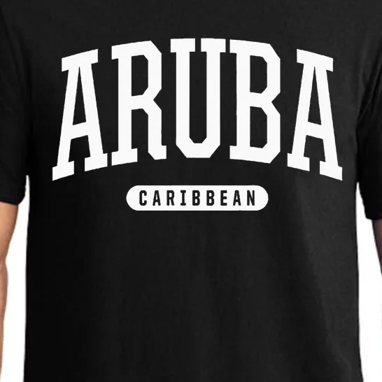 College Style Aruba Caribbean Souvenir Pajama Set