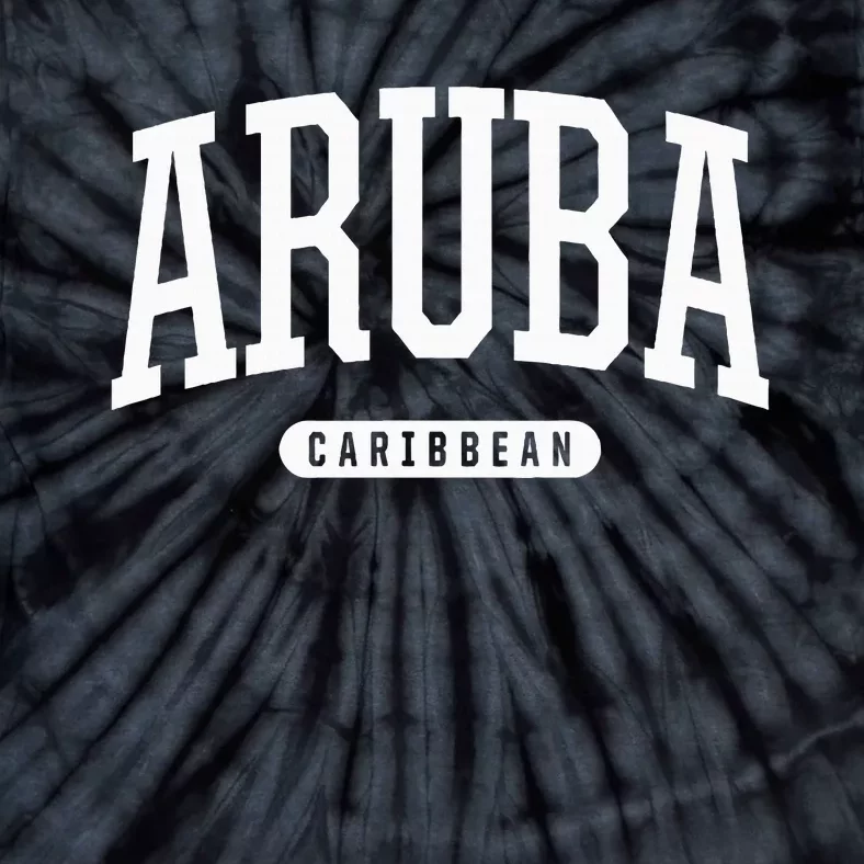 College Style Aruba Caribbean Souvenir Tie-Dye T-Shirt