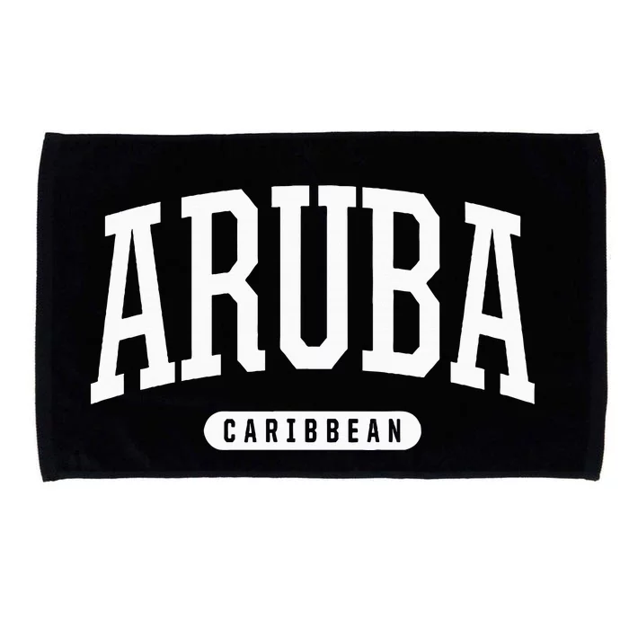 College Style Aruba Caribbean Souvenir Microfiber Hand Towel