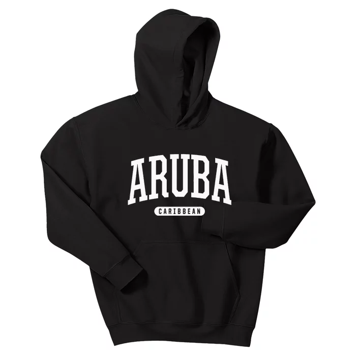 College Style Aruba Caribbean Souvenir Kids Hoodie